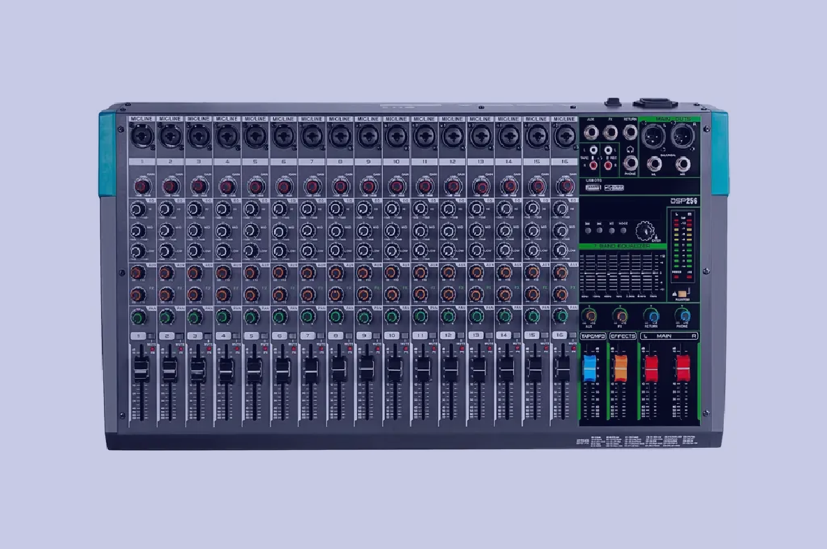 16 Channels Audio Mixer